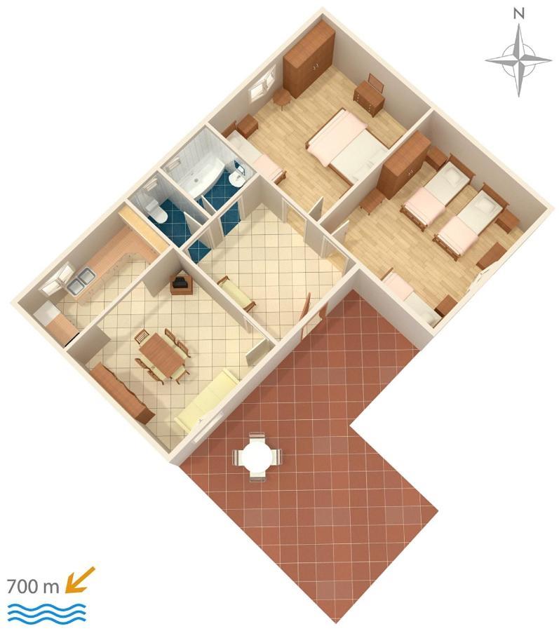 Apartments With A Parking Space Biograd Na Moru, Biograd - 5899 מראה חיצוני תמונה