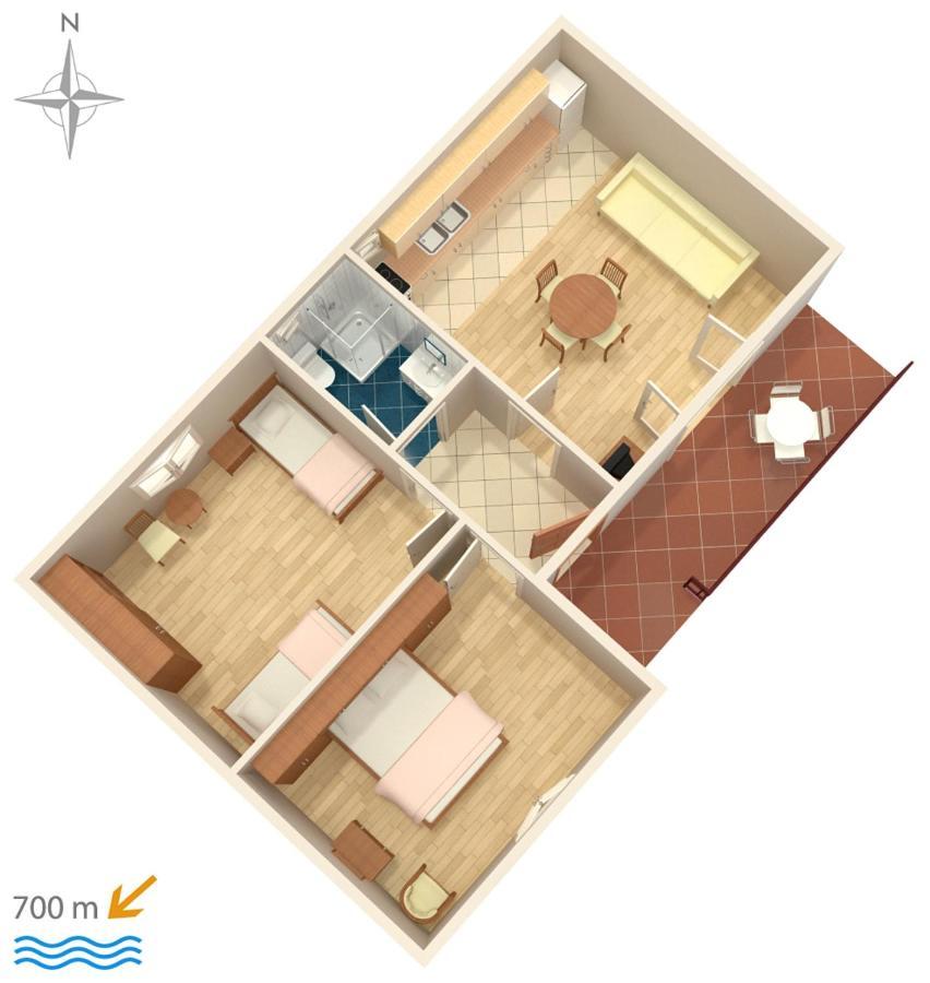 Apartments With A Parking Space Biograd Na Moru, Biograd - 5899 מראה חיצוני תמונה